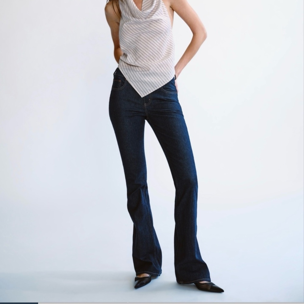 Abercrombie & Fitch Dark Blue Flare Jeans